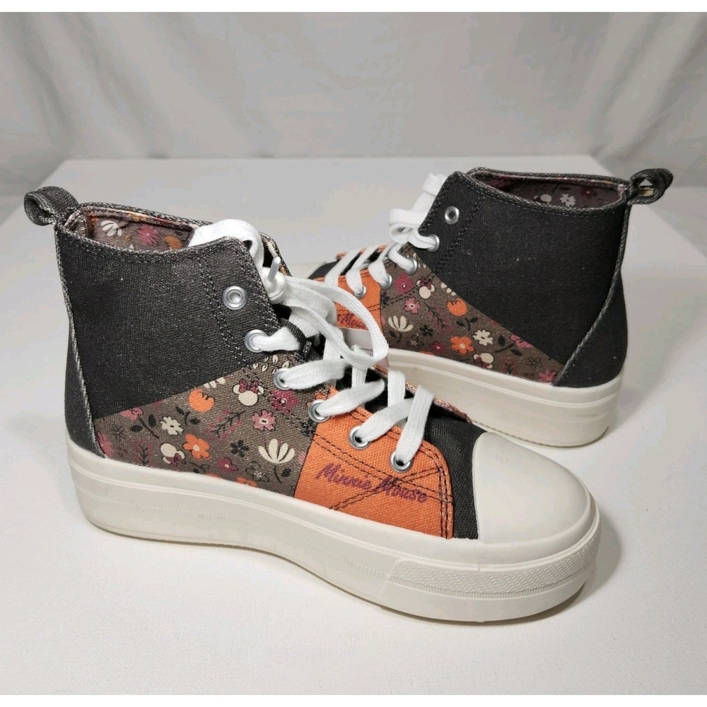 Disney Minnie Mouse Kids High Top Sneakers‎ Size 4 Multicolored NWT - Picture 4 of 6